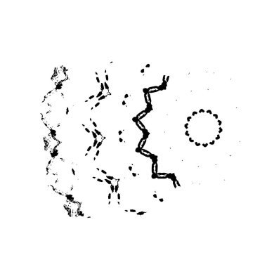 vektör siyah mürekkep lekesi beyaz üzerine izole edildi