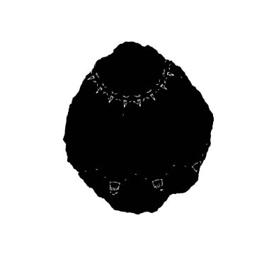 Beyaz arkaplanda siyah vektör damgası