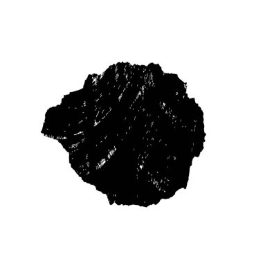 Beyaz arkaplanda siyah vektör fırça darbesi