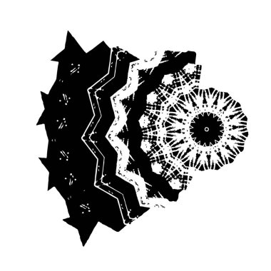 Soyut şekil ve dokulara sahip el çizimi soyut vektör illüstrasyonu, vektör illüstrasyonu.