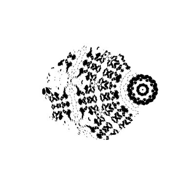 soyut el çizimi siyah beyaz arkaplan.