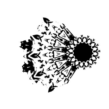 bir ayçiçeğinin siyah silueti