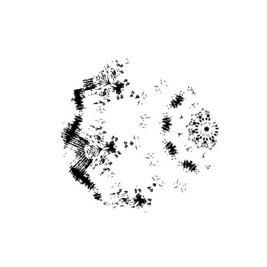 daire ile siyah beyaz grunge arkaplan