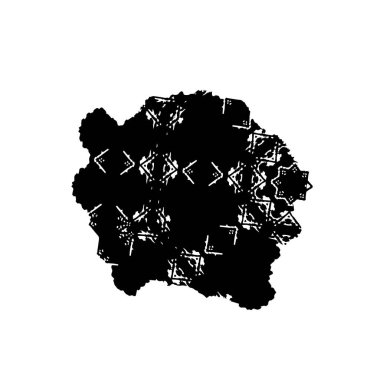 Bir ağacın siyah ve beyaz silueti