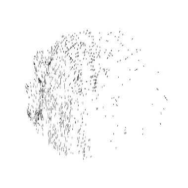 Beyaz arkaplanda soyut grunge lekesi, vektör illüstrasyonu