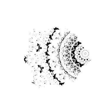 Çember ve çizgilerle soyut arkaplan.