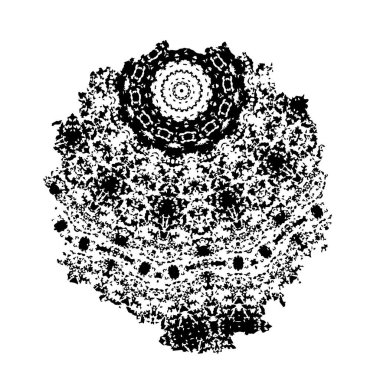 siyah ve beyaz soyut fraktal arkaplan