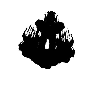 siyah fırça darbesi ve doku. grunge soyut el - boyanmış elementler.