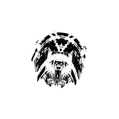 siyah fırça darbesi ve doku. Grunge vektör el boyalı element. altı çizili ve sınır tasarımı.