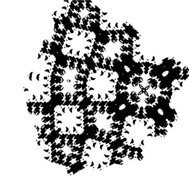 Soyut geometrik siyah-beyaz vektör çizimi