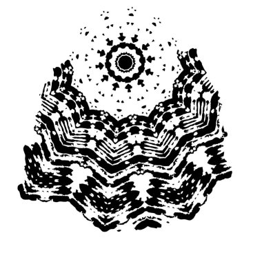 Grange mürekkebi sıçramasının basit bir çizimi