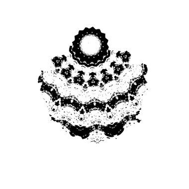 Grange mürekkebi sıçramasının basit bir çizimi