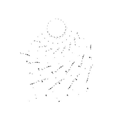 Grange mürekkebi sıçramasının basit bir çizimi