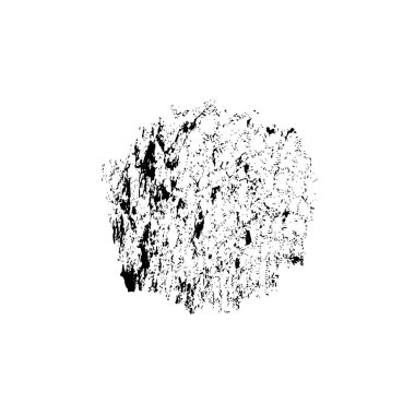 Siyah ve beyaz mürekkep sıçramasının basit bir gösterimi