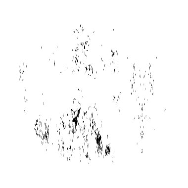 Siyah ve beyaz mürekkep sıçramasının basit bir gösterimi