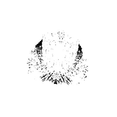 Siyah ve beyaz mürekkep sıçramasının basit bir gösterimi