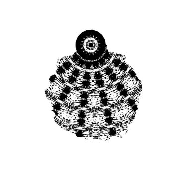 siyah-beyaz desen vektör çizim