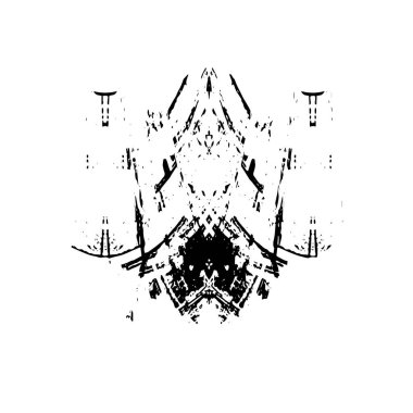 Siyah beyaz sıkıntılı desen