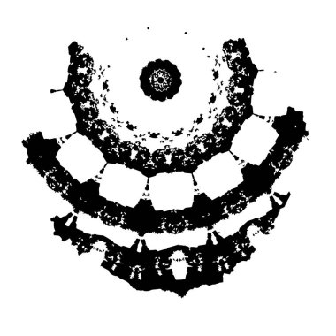 Grunge siyah ve beyaz şehir vektör dokusu şablonu. Karanlık toz, tehlike arka planını örtüyor. Soyut noktalı, çizik, gürültülü vintage ses yaratmak için tahıl