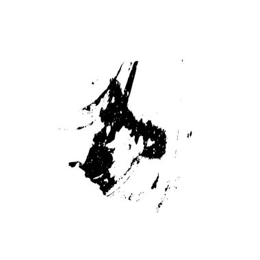 grunge siyah fırça darbesi