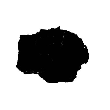 Siyah ve beyaz mürekkep sıçramasının basit bir gösterimi