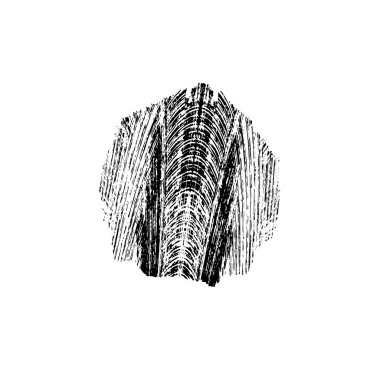 Siyah ve beyaz mürekkep sıçramasının basit bir gösterimi