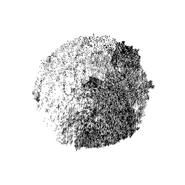 Siyah ve beyaz mürekkep sıçramasının basit bir gösterimi