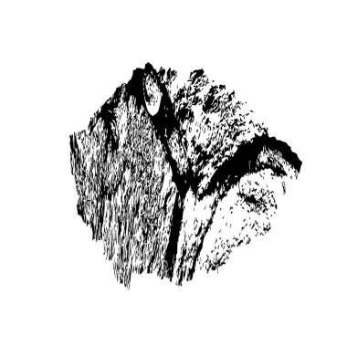 Beyaz arkaplanda soyut grunge lekesi, vektör illüstrasyonu