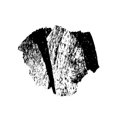 Siyah ve beyaz mürekkep sıçramasının basit bir gösterimi