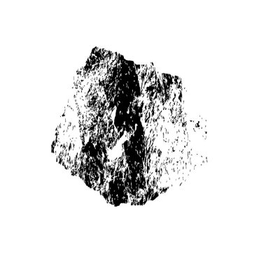 Siyah ve beyaz mürekkep sıçramasının basit bir gösterimi