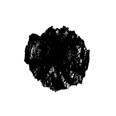 Siyah ve beyaz mürekkep sıçramasının basit bir gösterimi