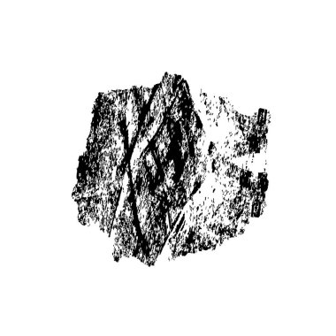 Siyah ve beyaz mürekkep sıçramasının basit bir gösterimi