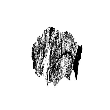 Siyah ve beyaz mürekkep sıçramasının basit bir gösterimi