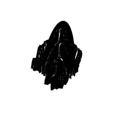 Siyah ve beyaz mürekkep sıçramasının basit bir gösterimi