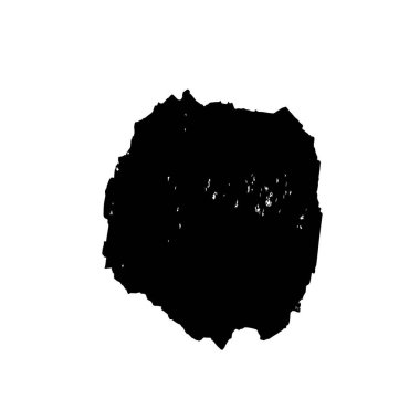 Siyah ve beyaz mürekkep sıçramasının basit bir gösterimi