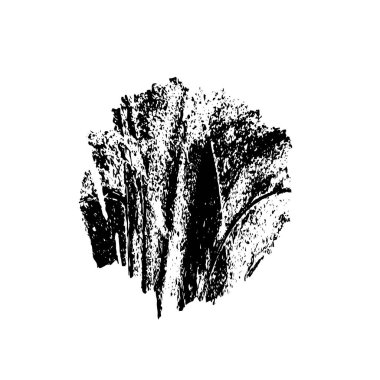 Siyah ve beyaz mürekkep sıçramasının basit bir gösterimi