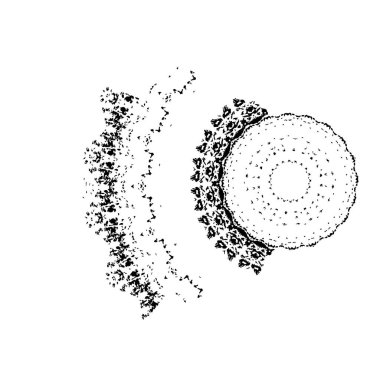 siyah ve beyaz grunge yaratıcı arka plan
