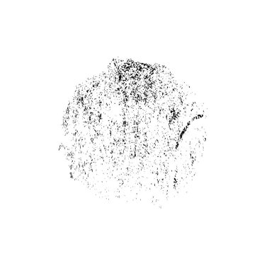 Beyaz arkaplanda soyut siyah el boyalı element