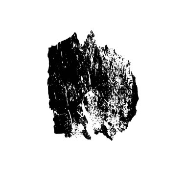 vektör siyah ve beyaz grunge arkaplan. Fırça darbelerinin tek renkli çizimi. Tek renkli mürekkep lekesi, fırça mürekkebi, leke ve sıçrama elementleri. soyut fırça lekesi