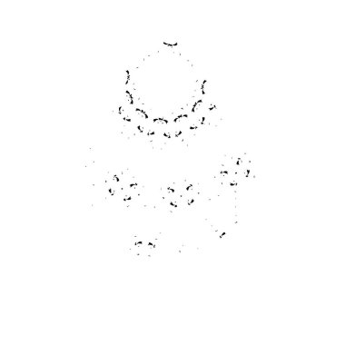 İzole edilmiş bir nesnenin 3 boyutlu görüntülenmesi - haç şeklinde beyaz bir haç işareti