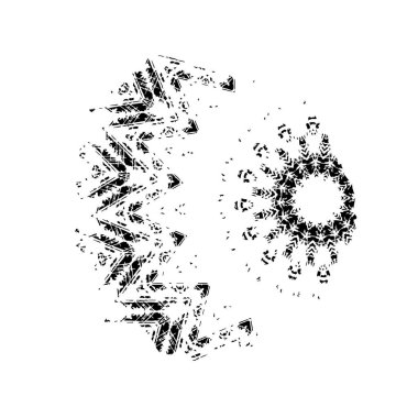 Siyah ve beyaz grunge dokusu