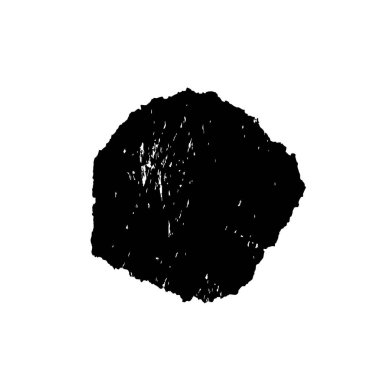 Beyaz arkaplanda siyah grunge mürekkep fırçası darbeleri. 