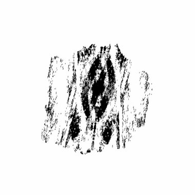 Grunge mürekkebinin basit bir çizimi. Smaç, siyah ve beyaz. 