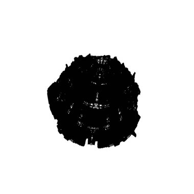 Grunge mürekkebinin basit bir çizimi. Smaç, siyah ve beyaz. 