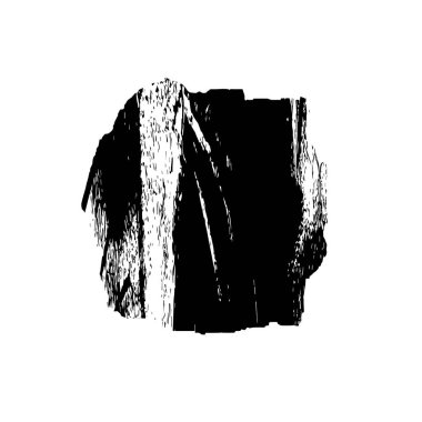 Grunge mürekkebinin basit bir çizimi. Smaç, siyah ve beyaz. 