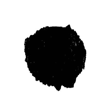 Grunge mürekkebinin basit bir çizimi. Smaç, siyah ve beyaz. 