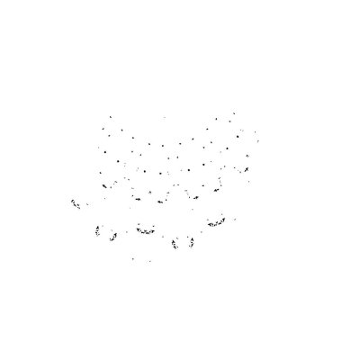 Grunge mürekkebinin basit bir çizimi. Smaç, siyah ve beyaz. 