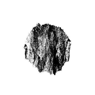 Siyah mürekkep lekesi. Beyaz arkaplanda soyut el boyama ögesi