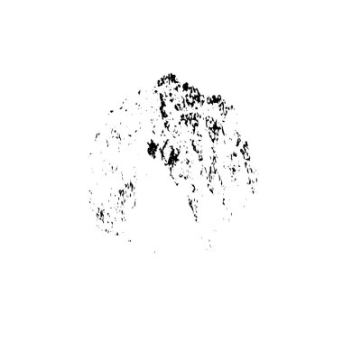 Grunge mürekkebinin basit bir çizimi. Smaç, siyah ve beyaz. 