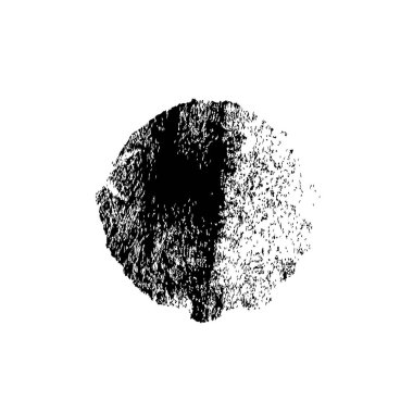 Grunge mürekkebinin basit bir çizimi. Smaç, siyah ve beyaz. 